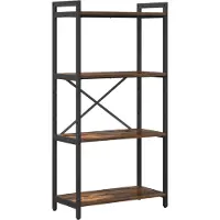 vidaXL Boekenplank 60 x 30 x 120 cm Bewerkt hout Rook Eiken