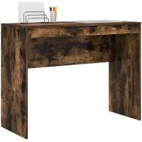 vidaXL Bureau Rook Eiken 100 x 40 x 76 cm