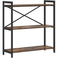 vidaXL Boekenplank 80 x 30 x 85 cm Bewerkt hout Rook Eiken