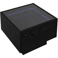 vidaXL Salontafel Zwart eiken 40 x 40 x 30 cm