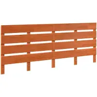 vidaXL Hoofdbord Wasbruin 200,5 x 3 x 80 cm Massief grenenhout