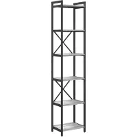 vidaXL Boekenplank 40 x 30 x 189,5 cm Bewerkt hout Grijs sonoma