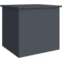 vidaXL Tuinkussens opbergdoos Gegalvaniseerd staal 55 x 50,5 x 50 cm