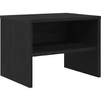 vidaXL Nachtkastje Zwart eiken 40 x 40 x 30 cm Bewerkt hout
