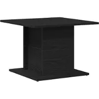 vidaXL Salontafel Zwart Eiken 55,5 x 55,5 x 40 cm Bewerkt hout