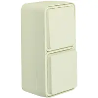 Berker Combinatiestopcontact en -schakelaar met Behuizing IP55 Wit - 47803512