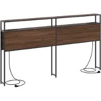 vidaXL Opberghoofdbord bruin eikenkleur Bewerkt hout