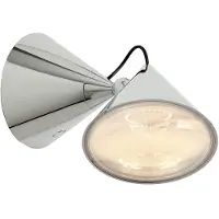 Tom Dixon Wandlamp Pose, dimbaar, chroom / zilver, Woon-/ Eetkamer, metaal, Design, wandlamp