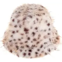 Bomont Hoedje Fluffy panter Off White dames