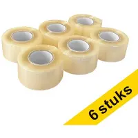 White Label Verpakkingstape XL transparant 48 mm x 150 m (6 rollen)