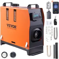 Vevor Air Diesel Heater 12V 5kW, Diesel Air Heater, Standkachel, 0,16-0,52 l/u. Diesel Heater met LCD-scherm, afstandsbediening en Bluetooth-app.