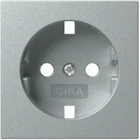 Gira Schuko Contactdoossysteem 55 Aluminium Afdekking - 492026
