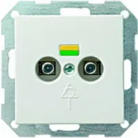 Gira 040503 Dose voor potentiaaluitgelijking, 2-voudig systeem, kleur: zuiverwit, glanzend