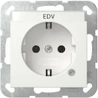 Gira 445203, CEE 7/4, 1 module, CEE 7/4, wit, 250 V, 16 A