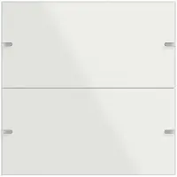 Gira Wippenschakelaarset, 2-voudig, met aanraaksensor. Type: 4 TS4, wit (502212)