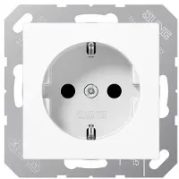 JUNG Stopcontact | | AS500 (Inbouw, Randaarde, Wit)