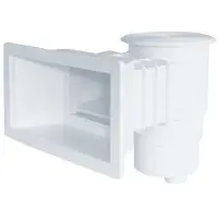 Productos Qp Ø 5m3/h Skimmer Standard Long Mouth Round Cover 360mm Transparant