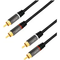 Logilink CA1207 Cinch Audio Aansluitkabel 5.0 m Zwart Afgeschermd, Kleurcodering
