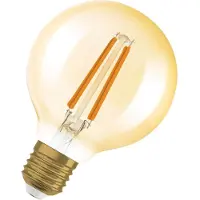Osram 4x E27 LED Globelamp | 7.2W Goud 2400K 220V/240V 824 806Lm | 300° Ø80mm Dimbaar