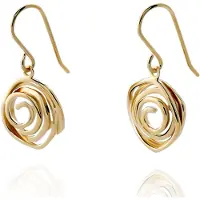 Orphelia 'Apolline' Dames 925 Sterling Zilveren Dangle Oorbellen - Goud ZO-7500/G