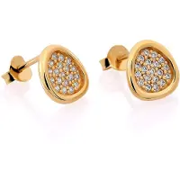 Orphelia 'Layla' Dames 925 Sterling Zilveren Oorknoppen - Goud ZO-7489/G