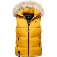 MARIKOO Bodywarmer 'Eisflöckchen' lichtbeige / geel
