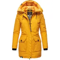 NAVAHOO Winterjas geel / zwart