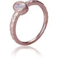 Orphelia 'Robin' Damesring van 925 Sterling Zilver - Roze ZR-7434