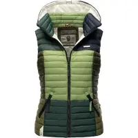 NAVAHOO Bodywarmer 'Shadaa' groen / gemengde kleuren