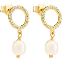 Orphelia 'Spa' Dames 925 Sterling Zilveren Oorbellen - Goud ZO-7575/G
