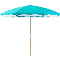Beliani SESTRIERE - Tuinparasol - Turqoise - 232 cm - Polyester