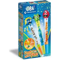 Clementoni iDea - Glitterpennen - Knutselpakket vol Accessoires - Het Creatieve Cadeautje - Glitterpennen maken - Vanaf 6 jaar