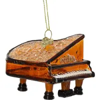Décoris Piano glas L7,7b8h7,6 cm bruin