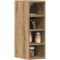 vidaXL Bovenkast Riga 20x29,5x60 cm bewerkt hout artisanaal eikenkleur