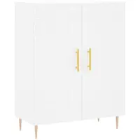vidaXL Hoge kast 69,5x34x180 cm bewerkt hout wit