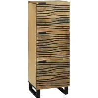 vidaXL Highboard Bruin 40 x 33 x 110 cm massief mangohout