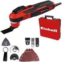 Einhell Elektrische Multitool TE-MG 350 EQ - 350 W - Snelheid & Constante elektronica - Incl. 9x schuurpapier, schraper en 4 verschillende zaagbladen