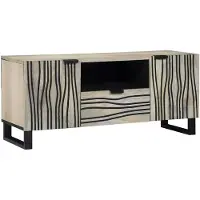 vidaXL TV Eenheden 105 x 33 x 46 cm Wit Bewerkt hout