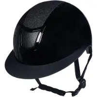 HKM Veiligheidshelm Shiny Diamond zwart maat M (56-59 cm)