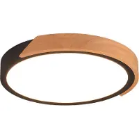 TRIO Zwarte led plafonnière Jano Ø 32cm