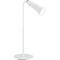 TRIO REALITY MAXI - Tafellamp - Wit mat - Oplaadbaar - incl. 1x SMD 2 W - 4-stappen TOUCH - USB-aansluiting - Accuvoeding - Klemlamp