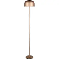Reality LED-vloerlamp Jeff, dimbaar, bruin / roest, Slaapkamer, metaal, LED vloerlamp