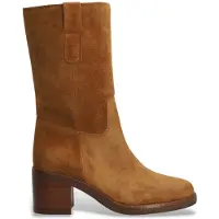 Alpe Dames Dakota bruine leren laarzen (40), Leer, 3 tot 5 cm, Ritssluiting, Casual 553011