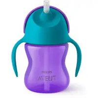 Philips AVENT Rietjesbeker Paars-Groen 9M+