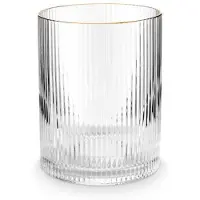 Vt wonen Waterglas vtwonen with Gold Rim Clear 340 ml (Set van 4)