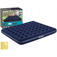 Bestway 67004 Luchtbed 2-persoons 183x203x22 cm Navy Blauw