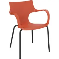 Workliving Jim Stoel - Coral - Zwart Onderstel
