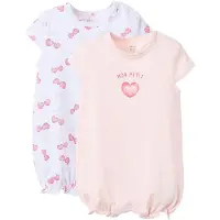 Zippy 3107113001 Playsuit 2 Eenheden Wit,Roze 12-18 Months Meisjes