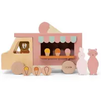Trixie Houten Ijskar – 3j+ – Met muntslot & Mr. Lion – FSC hout - Leuk als verjaardagscadeau
