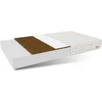 FDM CARINI schuimmatras 120x200 cm met kokoslaag en Premium Jersey hoes